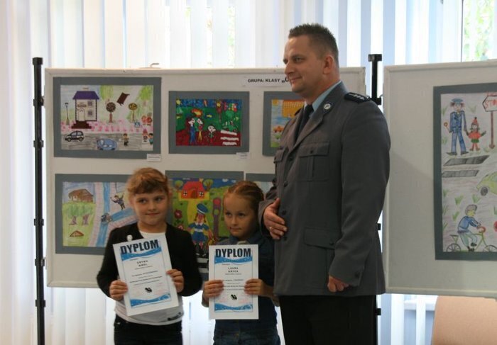 Zakończenie konkursu plastycznego Policja w oczach dziecka