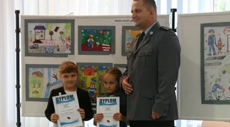 Zakończenie konkursu plastycznego "Policja w oczach dziecka"