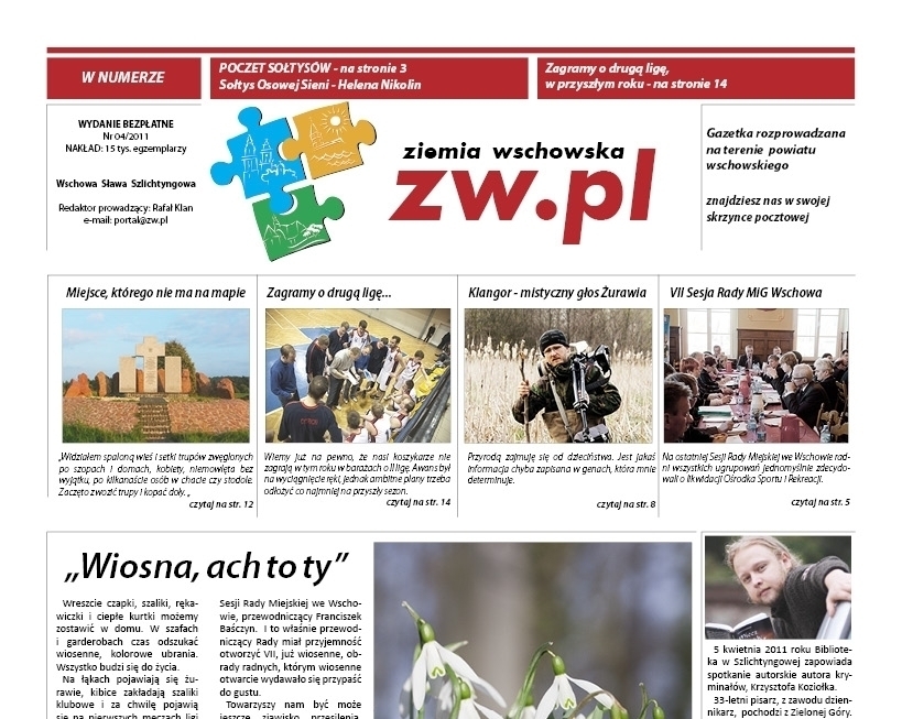 Ziemia Wschowska zw.pl na papierze