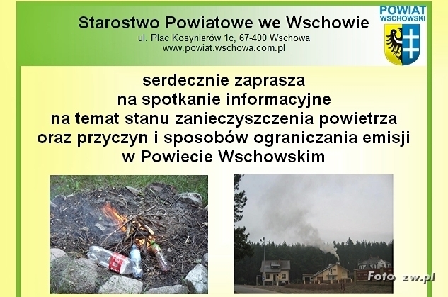 Informacja na temat ograniczania niskiej emisji w powiecie wschowskim