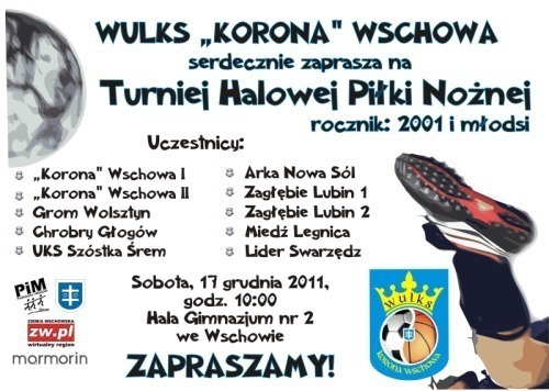 Turniej halowej piłki nożnej już w sobotę