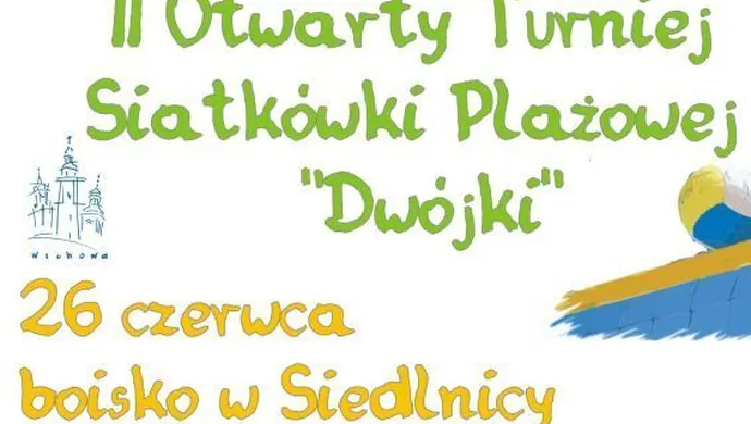 Turniej Siatki Plażowej ,,Dwójki" w Siedlnicy