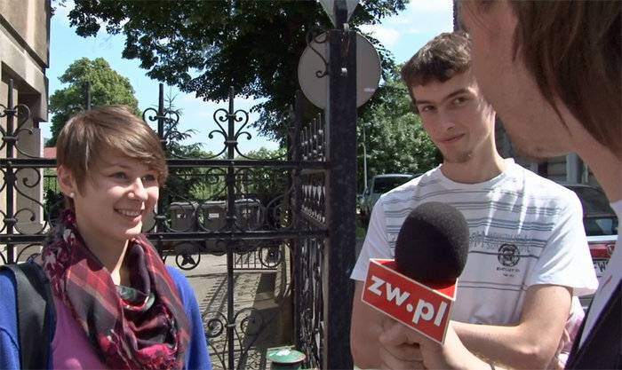 Sonda uliczna przed meczem Polska-Czechy