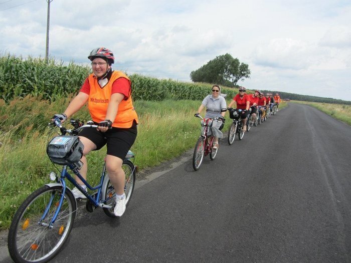 Wschowska młodzież na rowerach