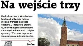 Stefan Czerniecki napisał o Wschowie w Gazecie Polskiej Codziennie