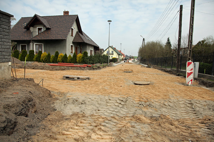 Remontują ulicę Działkową