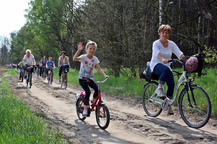 Dębowa Łęka Olbrachcice i Osowa Sień na wielkim rajdzie rowerowym