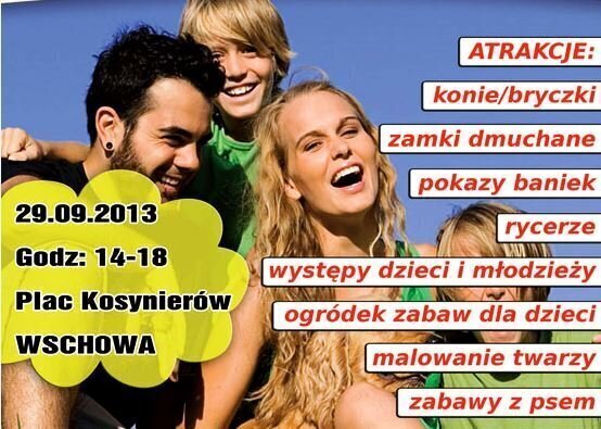 29 września piknik rodzinny na Placu Kosynierów