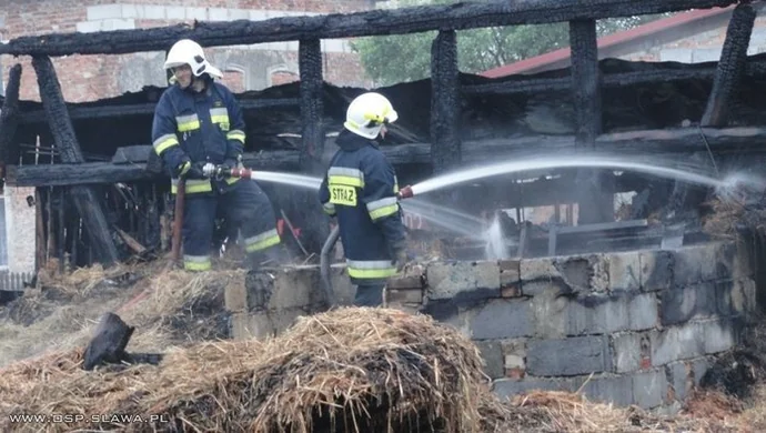 Spaliła się stodoła w Krążkowie