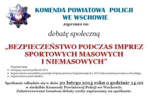 Policja zaprasza na debatę społeczną