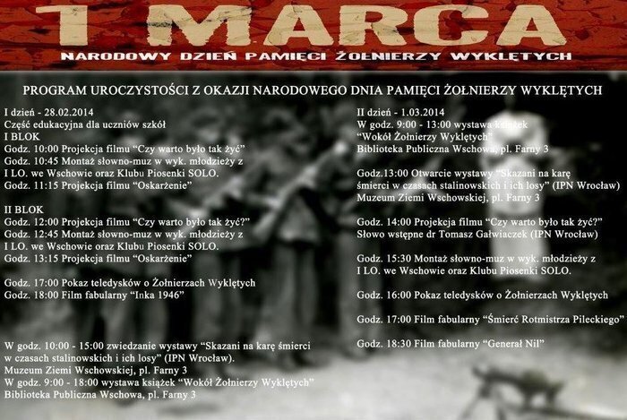 CKiR Muzeum i Biblioteka zapraszają na sobotnie obchody Dnia Pamięci o Żołnierzach Wyklętych