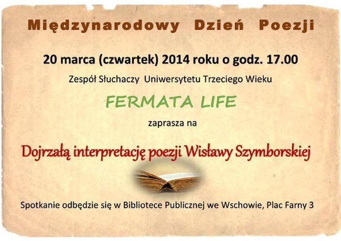 Międzynarodowy Dzień Poezji