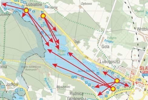 System ostrzegania na jeziorze sławskim