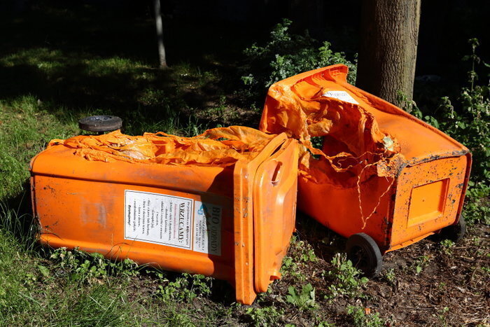 Spłonęły pojemniki do selektywnej zbiórki