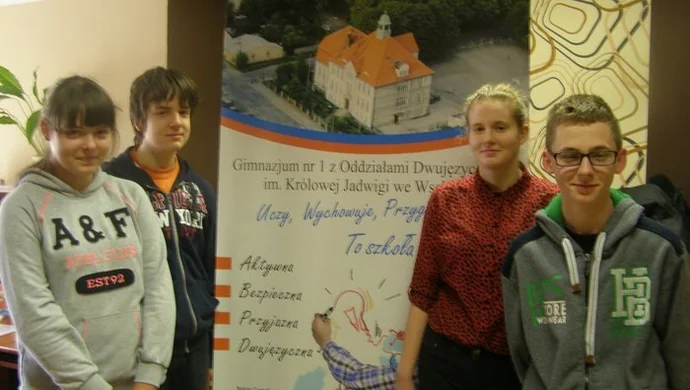 Czworo wspaniałych z Gimnazjum nr 1 we Wschowie