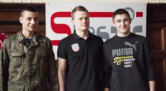 Kuba Łucak gościł w Staszicu