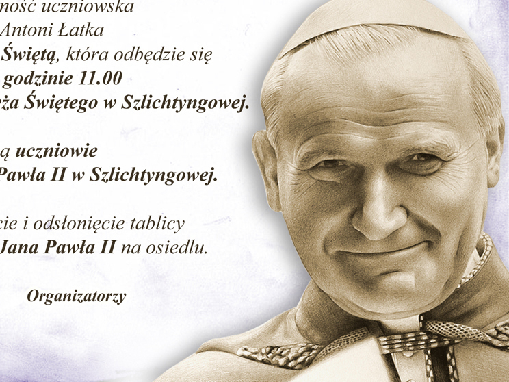 Uroczystość odsłonięcia tablicy - ulica Świętego Jana Pawła II