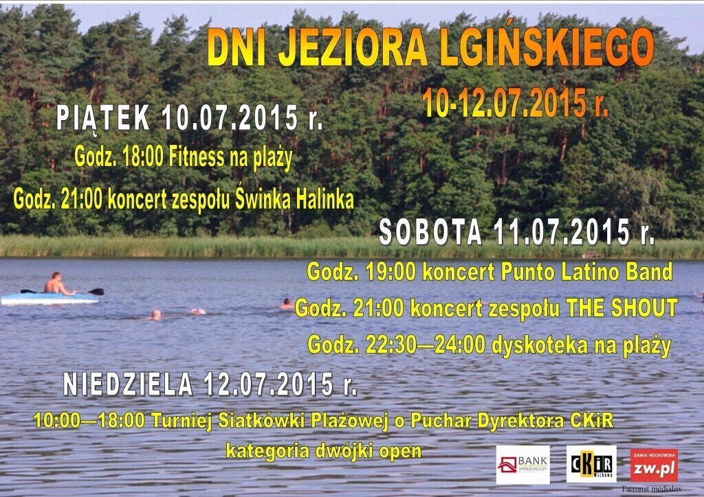 Od piątku Dni Jeziora Lgińskiego