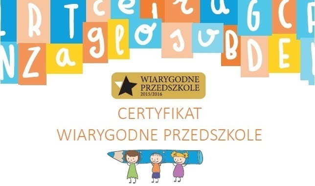 Samorządowe Przedszkole nr 3 z certyfikatem