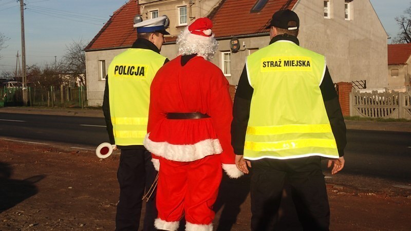 Mikołaj na drodze