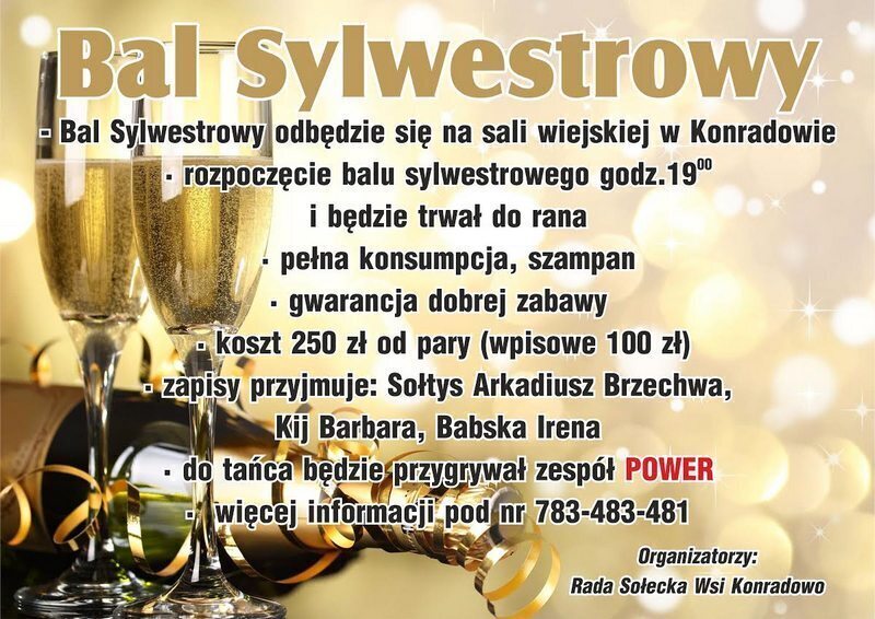 Bal sylwestrowy w Konradowie