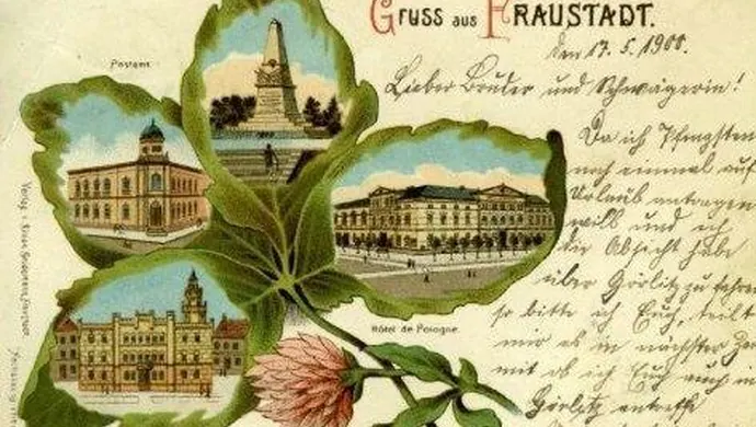 Wschowa i okolica na dawnej karcie pocztowej