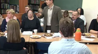 Komisja oświaty na spotkaniu w Gimnazjum nr 1