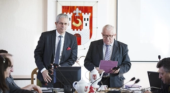 Rozmawiali o czystości Jeziora Sławskiego