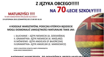 70 minut do matury na 70-lecie szkoły