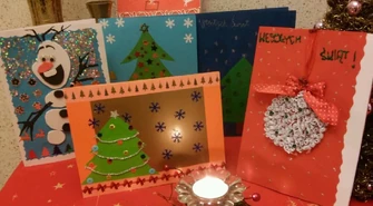 Kartki świąteczne Mażoretek