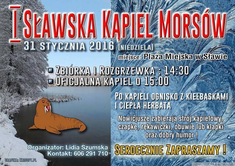Zaproszenie na I Sławską Kąpiel Morsów