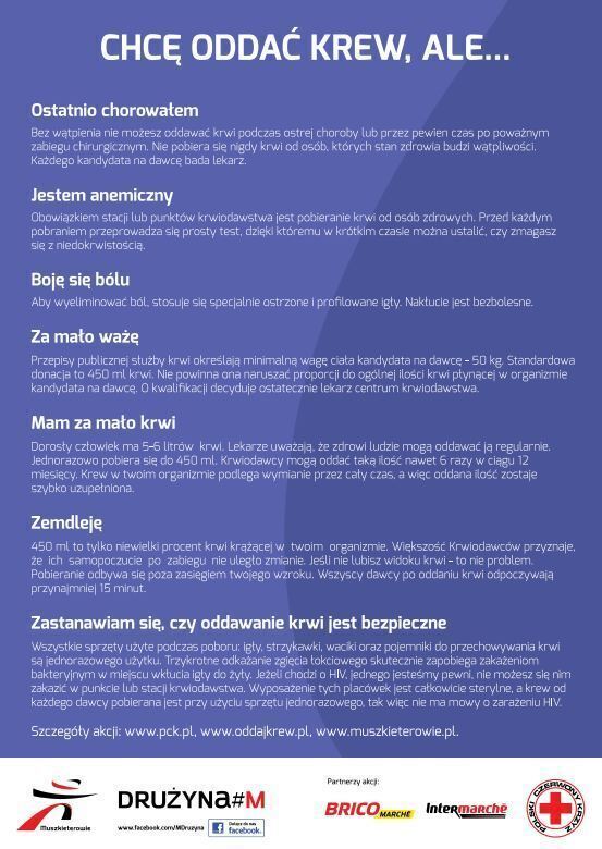 2 czerwca zbiórka krwi przy Bricomarche