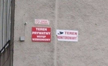 Wstęp wzbroniony na teren po byłym Gimnazjum