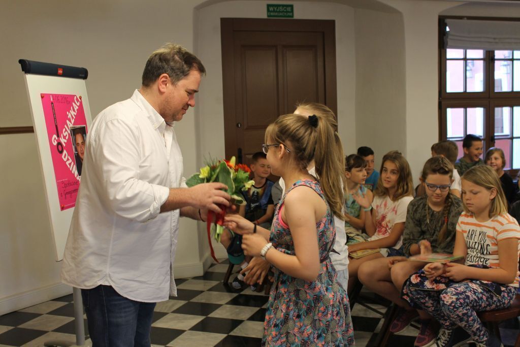 Grzegorz Kasdepke we wschowskiej bibliotece