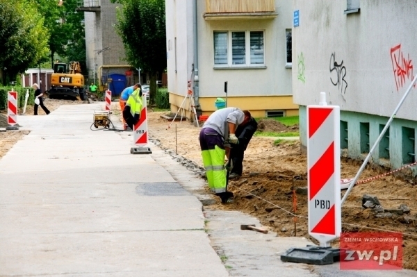 Nowe chodniki we Wschowie