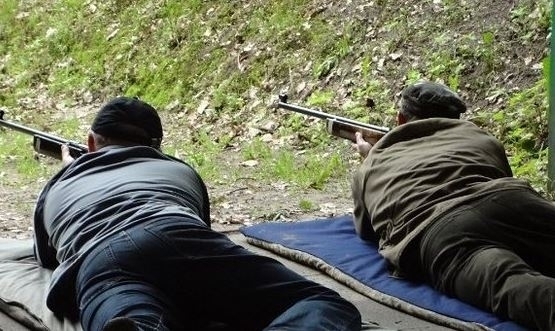 Zawody strzeleckie w Puszczy koło Szlichtyngowej