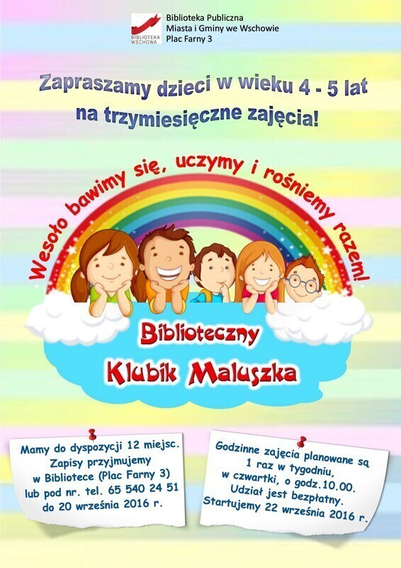 Rusza Biblioteczny Klubik Maluszka.