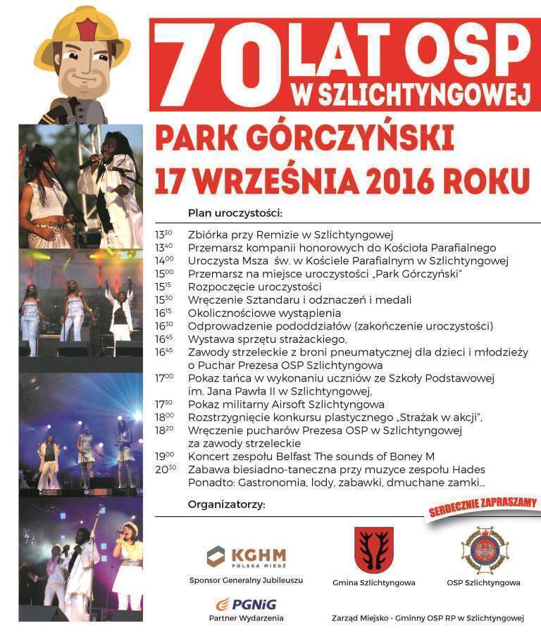 Jubileusz Ochotniczej Straży Pożarnej w Szlichtyngowej