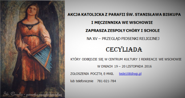XV Przegląd Piosenki Religijnej Cecyliada