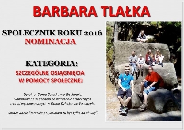 Barbara Tlałka lubuskim społecznikiem 2016