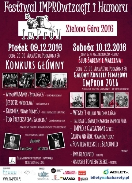 Zaproszenie na Festiwal Improwizacji i Humoru