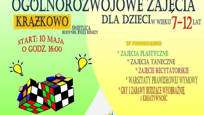 Nowe zajęcia dla dzieci w Krążkowie