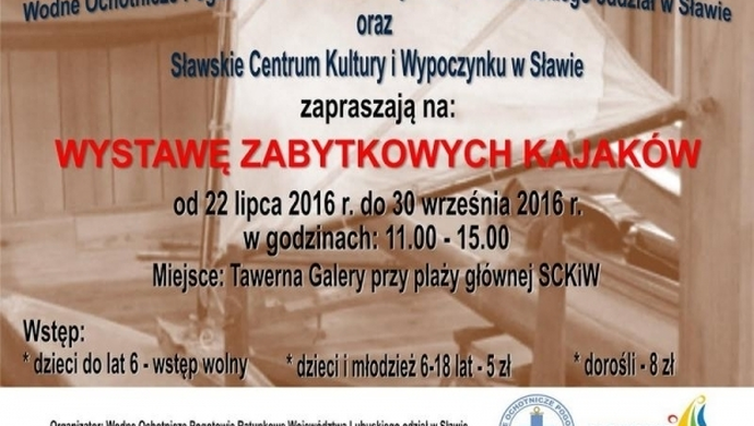 Wystawa zabytkowych kajaków