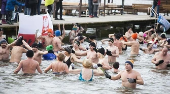 Duże zainteresowanie Sławską Kąpielą Morsów