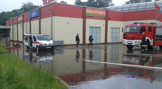 Wschowa po porannej ulewie