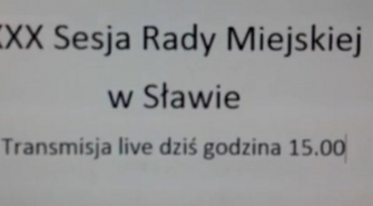 Relacja z Sesji Rady Miejskiej w Sławie