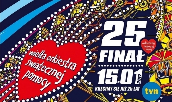 W niedzielę XXV Finał Wielkiej Orkiestry Świątecznej Pomocy