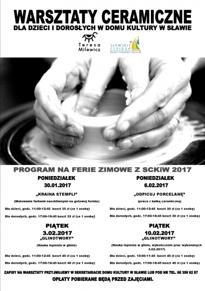 Warsztaty ceramiczne w sławskim Domu Kultury