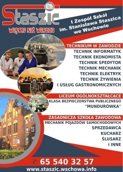 Uwaga uczniowie klas III gimnazjum i ich rodzice. Nabór do Staszica