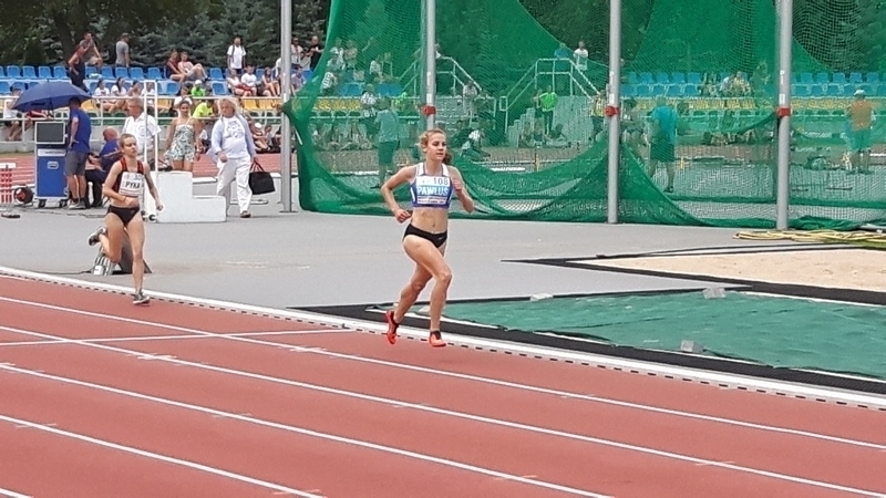 Złoty medal Mistrzostw Polski U18 w Lekkiej Atletyce Klaudii Pawlus